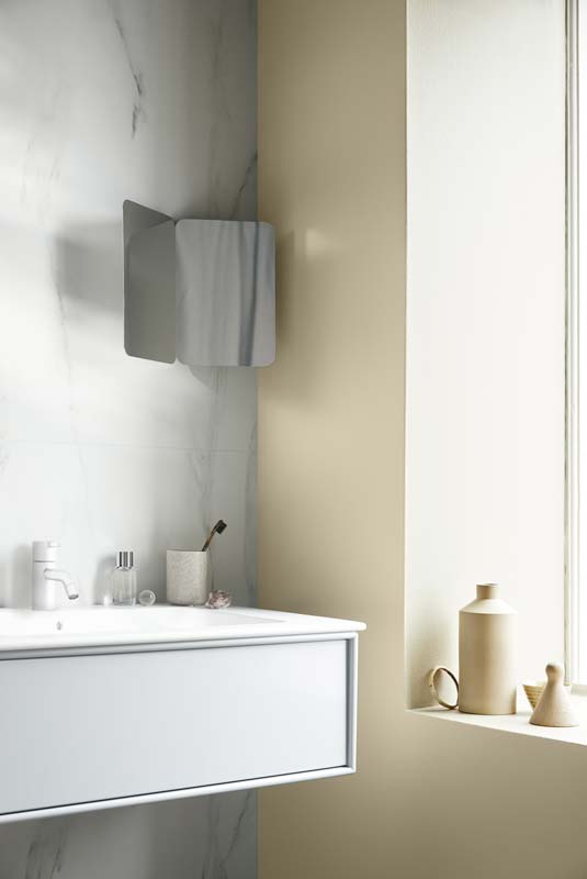 Wandpaneel - Wand&Wasser Exklusiv - White marble - allover - Glossy Finish